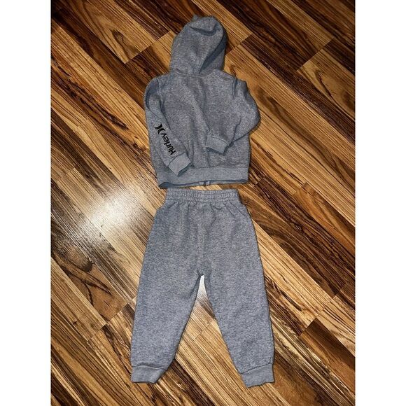 Hurley Boys Hooded Full Zip Sweatshirt & Jogger Pants Set Outfit 24M 24 Months - Picture 5 of 7